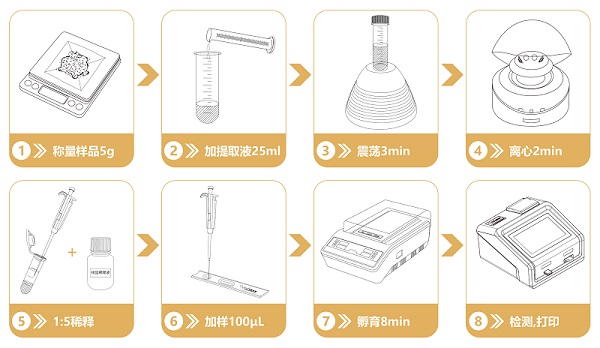真菌毒素檢測(cè)儀流程圖